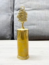 VINTAGE BRASS FIREPLACE SWEEP HORSEHAIR FIRESIDE DUST BRUSH VICTORIAN STYLE