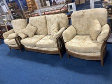 Ercol Renaissance 3 Piece Suite - Two Seater Sofa & 2 X Armchairs
