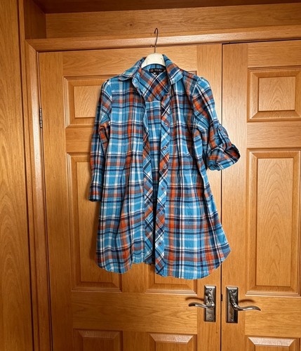 Tsega blue orange checked - blue-orange,