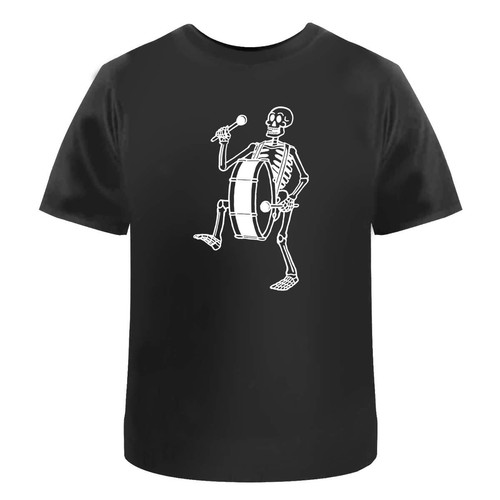 Skeleton with bass - with, drum'