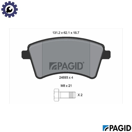 Brake pad set - pad, disc