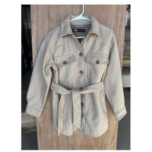 Zara beige shacket jacket - shacket, xs