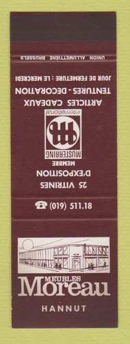 Matchbook cover meubles - -,