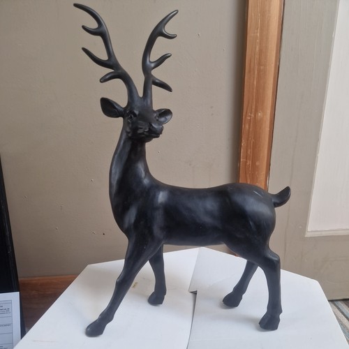 Large black standing - large, stag