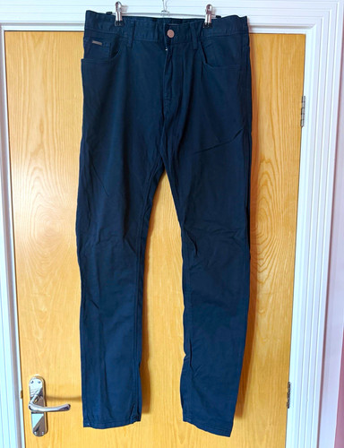 Zara man navy chino trousers - chino,