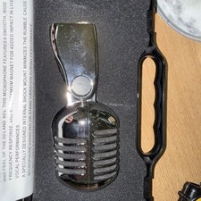 YOGA DM868 RETRO 50s STYLE MICROPHONE CHROME VINTAGE WITH PADDED CARRY CASE 