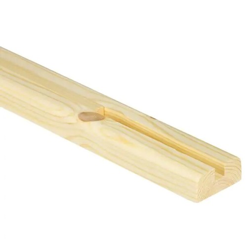 Pine base rail with - rail,