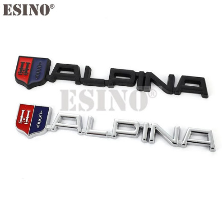 Chrome alpina emblem rear side - rear,