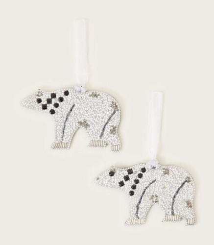 Monsoon sparkly polar bear - sparkly,
