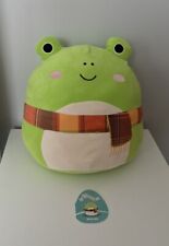 ORIGINAL SQUISHMALLOW 30CM WENDY THE GREEN FROG WITH SCARF