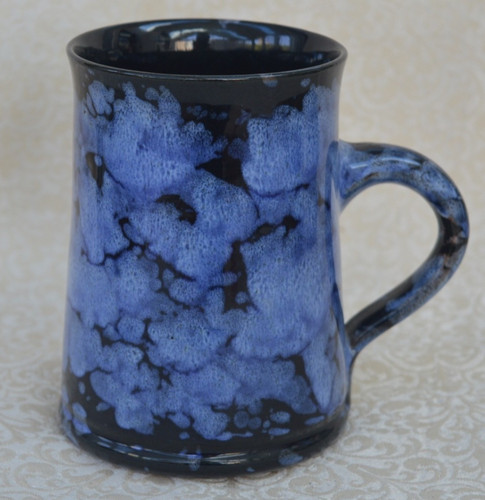 Blue black glaze large - /,