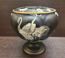 Phoenix Ware Cairo Ceramic Rosebowl black vase