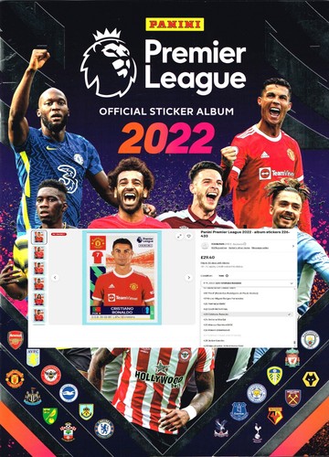 Panini premier league 2022 - premier,