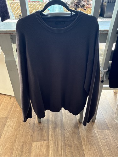 Zara men navy knitted jumper - knitted,