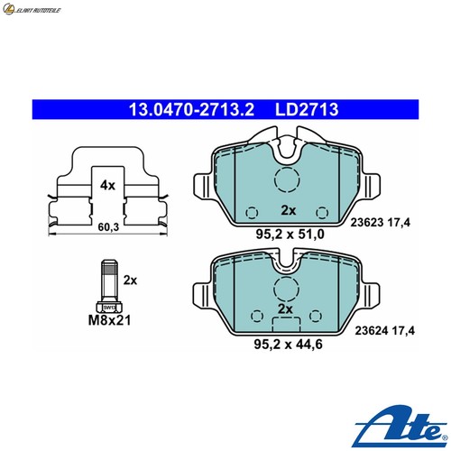 Brake pad set - brake,