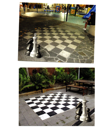 Giant chess boards in - chess,