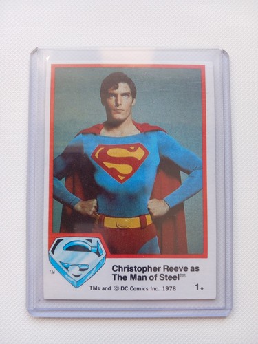 Superman 1978 card dc - 1978,