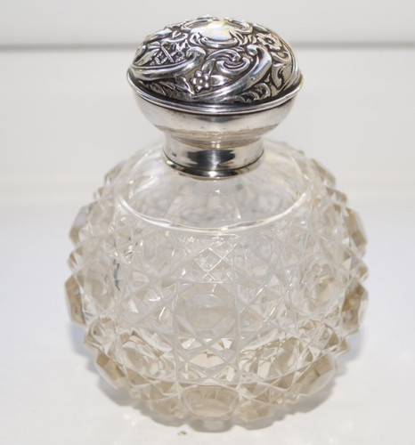 Antique silver topped embossed - topped,