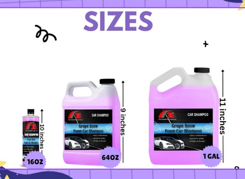 Grape snow foam car - grape,