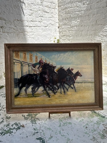 Original horse racing oil - original,