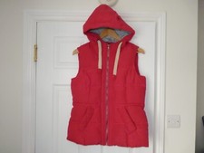 Women's Body Warmer/Gilet. Padded. 12uk. Hooded. Pink. Hooded.F&F. Fitted Style