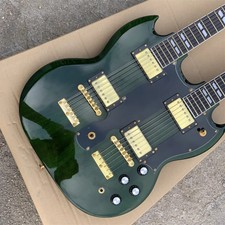 Top Custom Green Double Neck