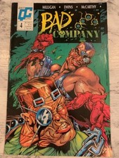 Bad Company 4 QC comics 1989 1st Print Key Rare GD Pete Milligan