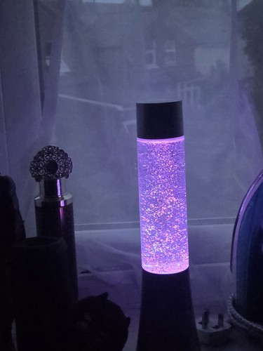 Glitter led mood lamp silver - glitter,