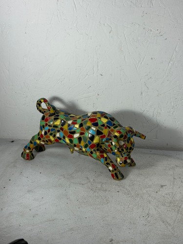 Mosaic bull handmade spanish - mosaic,