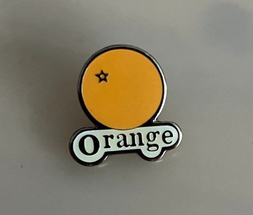 Orange mountain bike - bike, pin