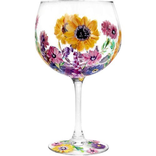 Hand painted gin glass - gin,