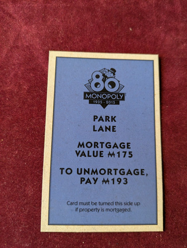Monopoly 80th anniversary - monopoly,
