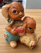 Vintage Pendelfin Bunny Figurine Dandy Hand Painted Stonecraft  #16.