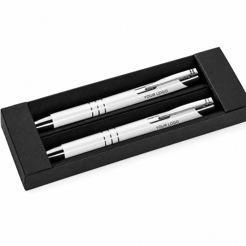Personalised silver ballpen - silver,