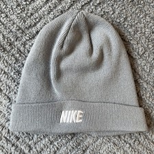 Nike Light Grey Cuffed Beanie - Adult