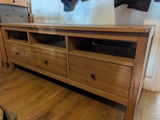 ikea hemnes tv unit, natural
