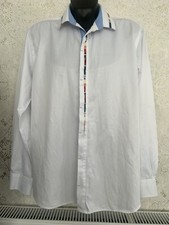 Makrom London Mens  Regular Fit White Occasion Shirt XXL. 48”. Exc. MR20590