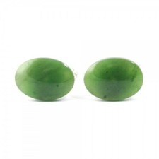 Oval Genuine Natural Green