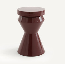 Side Table La Redoute Red Rouge Metal Round Peono 50cm Open Box RRP £149