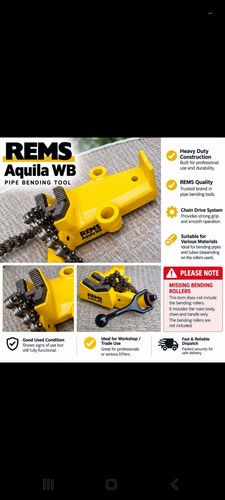 Rems aquila pipe bending - rems, wb