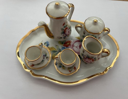 Limoges roy miniature tea - miniature,