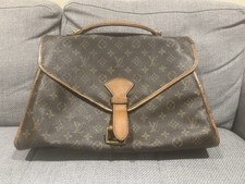 Authentic Louis Vuitton Hand Bag Bel Air M51122 Browns Monogram With Strap