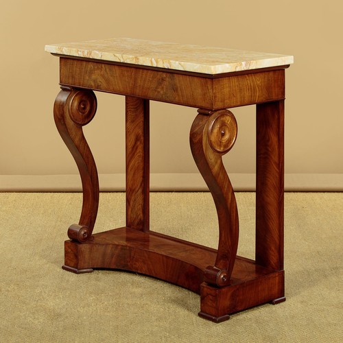 Small mahogany marble top - marble,