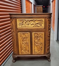 Antique Oriental wood Carved