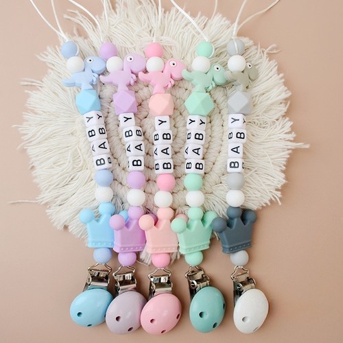 Wooden pacifier clips dummy - wooden,