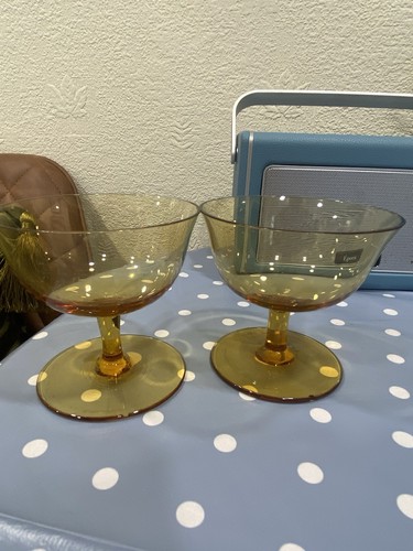 Vintage amber glass - vintage,