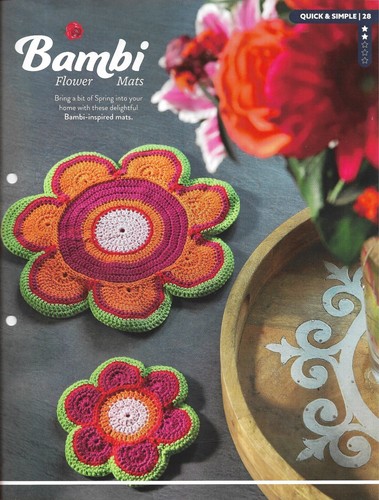 Disney bambi flower mats - disney,