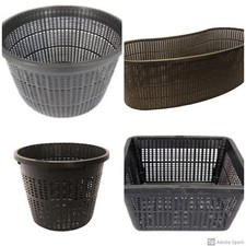 Black Micro Mesh Strong Pond Plant Baskets Assorted Sizes Multi Value Packs