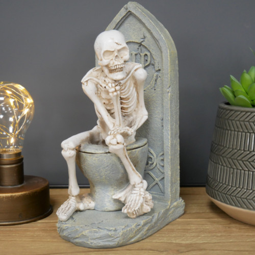 Skeleton loo toilet - on,