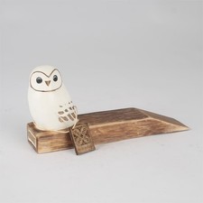 Wooden Owl Door Stopper Wedge